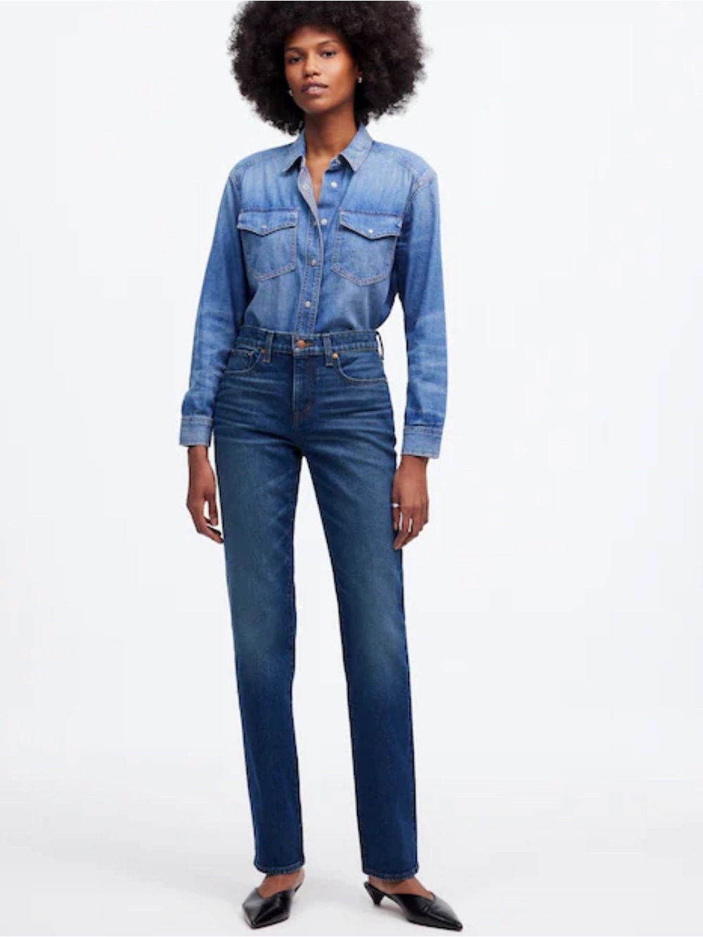Madewell‎ The '90s Straight Mid-Rise Jean